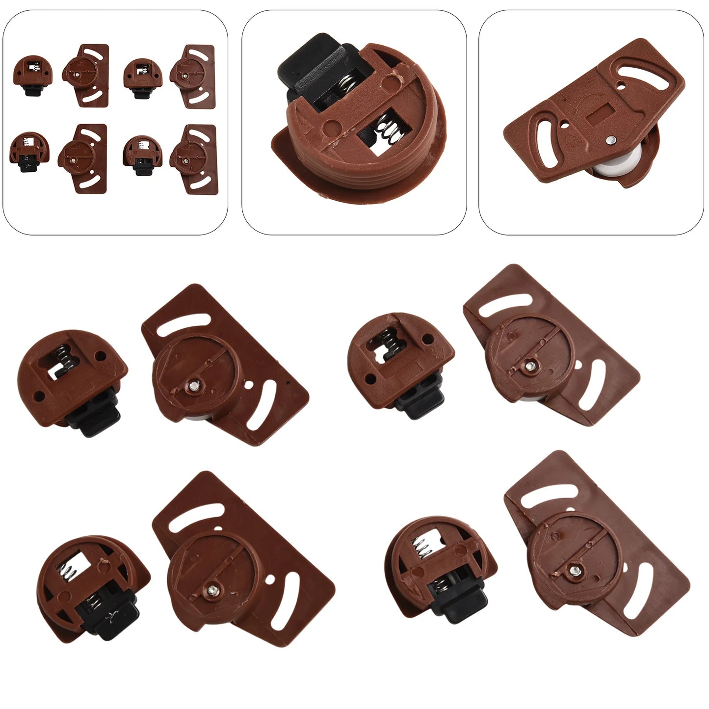 4 8 Pairs Wardrobe Roller Sliding Door Gear Circuit Board Indoor