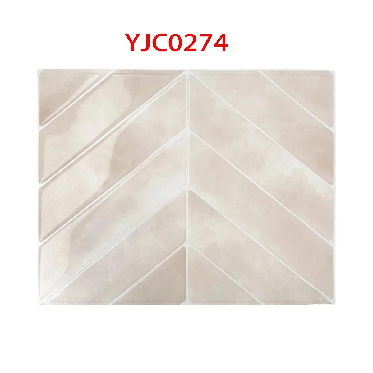 3D self-adhesive wall stickers, waterproof and easy to clean, suitable for kitchen, bathroom, living room, dining room, etc. Peaceful Pleasures Health and Wellness YIC0274 10pcs