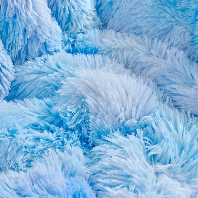 Fluffy Fuzzy Faux Fur Throw Blanket for Couch Sofa Bedroom Blanket for Bed Lightweight Thermal Blanket Warm Blankets for Winter Peaceful Pleasures Health and Wellness