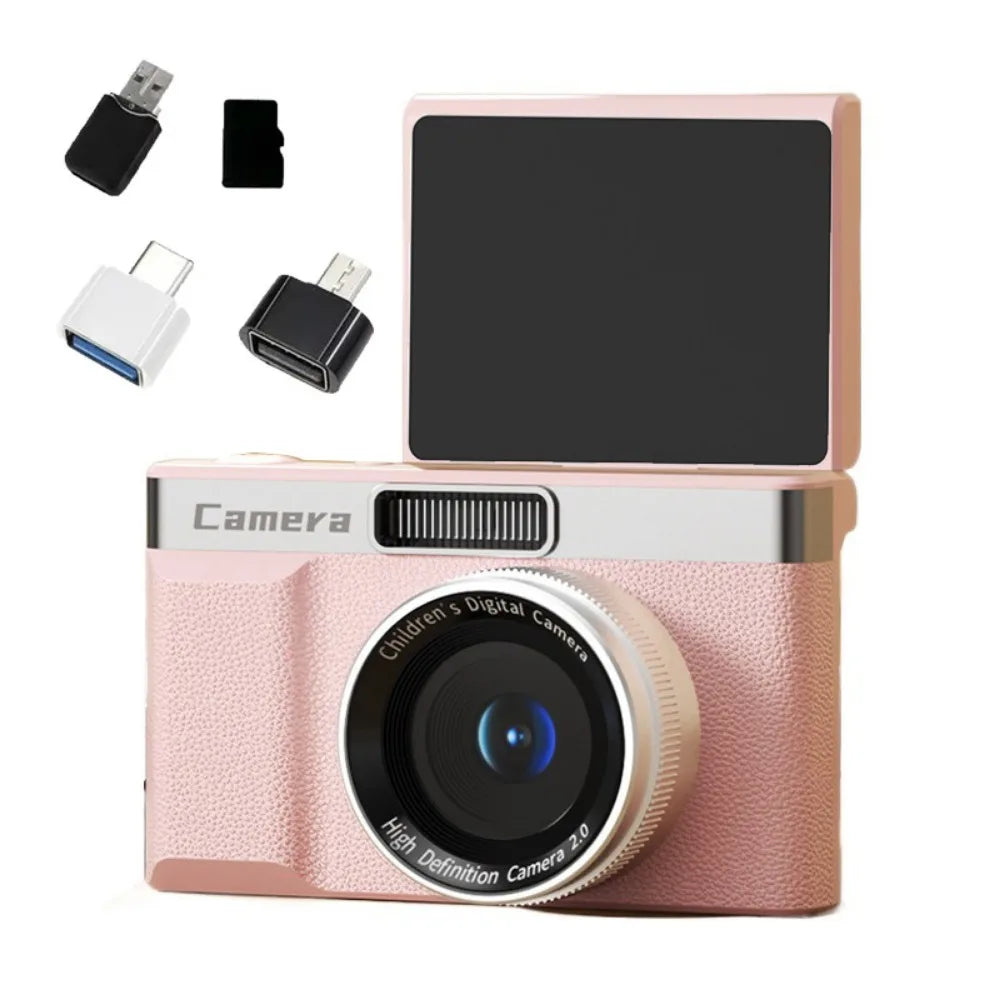 1080P HD Digital Camera 4K 8x Zoom 180° Flip Screen