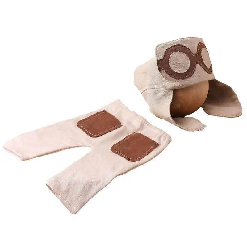 Newborn Photography Props Romper Hat & Glasses Set | 0–1M