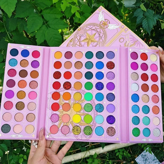 96-Color Shimmer Matte Glitter Eyeshadow Palette | Neon & Bold Eyeshadow Palette Peaceful Pleasures Health and Wellness 96-color Tarot