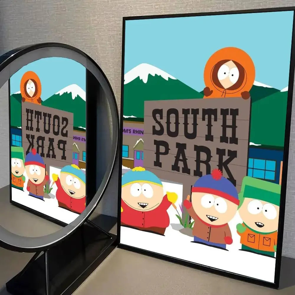 South Park Cartoon Canvas Poster Print | A4 A3 A2 Wall Art