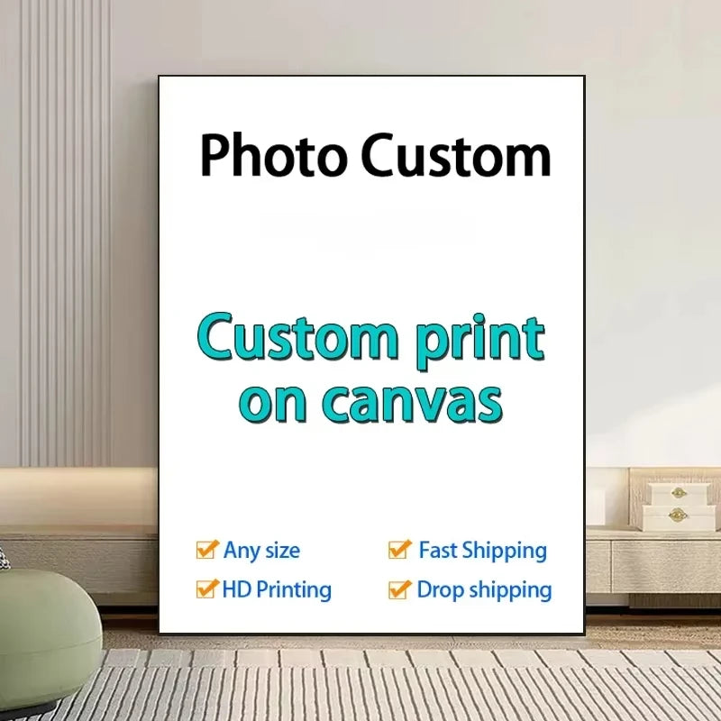 Custom Photo Canvas Print – Personalized Wall Art Any Size Custom Canvas Print Peaceful Pleasures Health and Wellness only canvas 30x40cm
