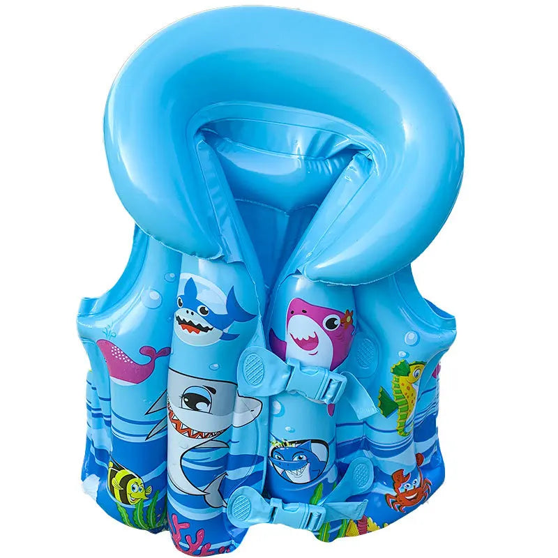 Kids Inflatable Swim Vest Toddler Life Jacket Buoyancy Aid PVC