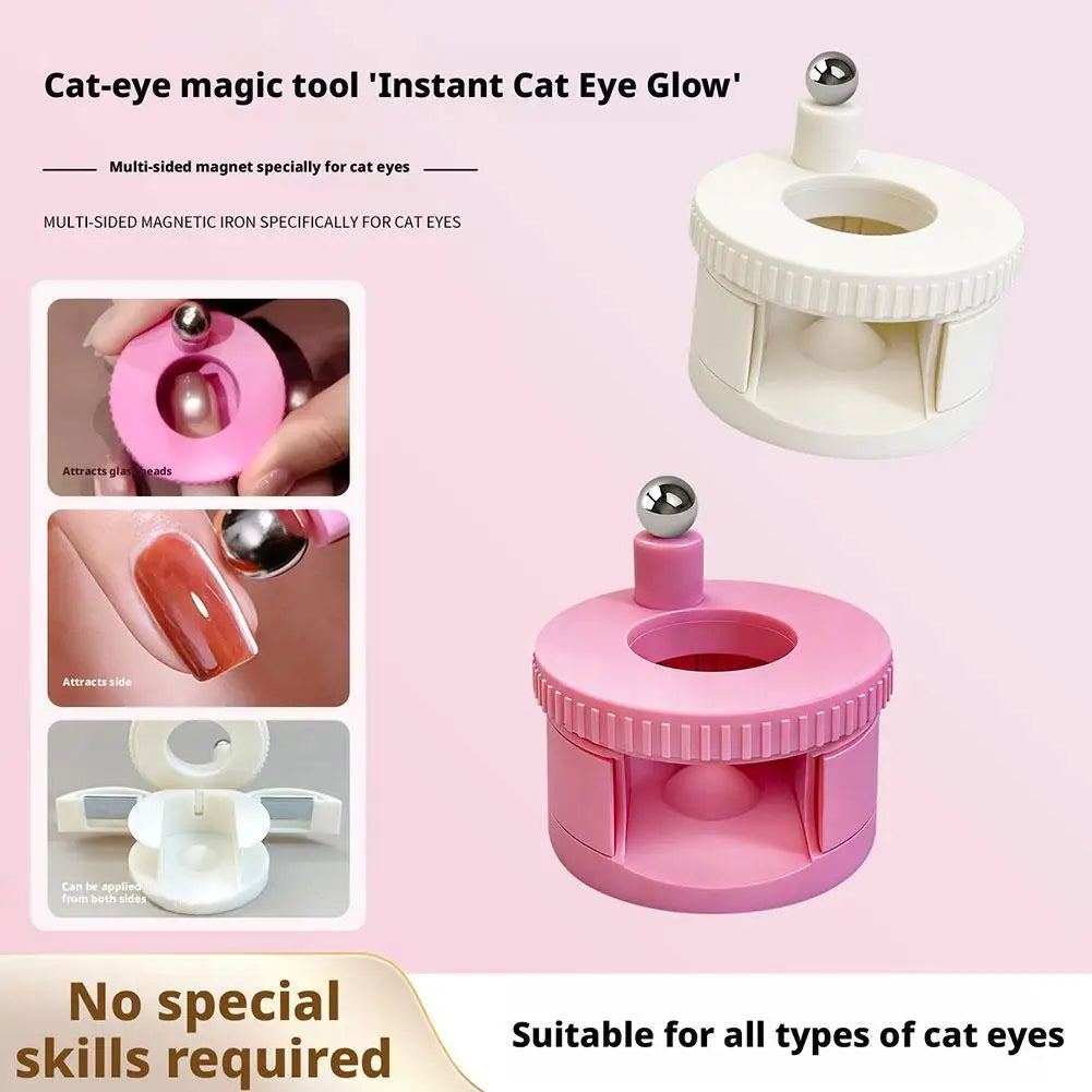 Cat Eye Nail Magnet Tool – Wide Light & Rotating Multi-Effect