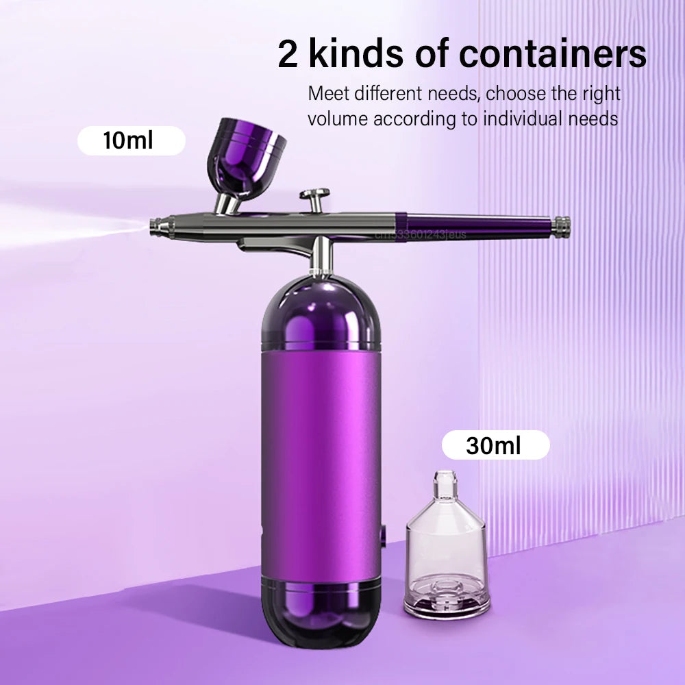Airbrush with Compressor Airbrush Spray Gun for Painting Modeling Crafts Nail Art Wireless Portable Air Brush Painting Spray Gun Peaceful Pleasures Health and Wellness