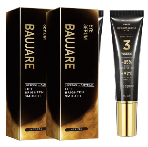 Retinol & Caffeine Eye Serum | Hyaluronic Acid, Collagen, Bee Venom Eye Serum Cream Peaceful Pleasures Health and Wellness Gold 20g