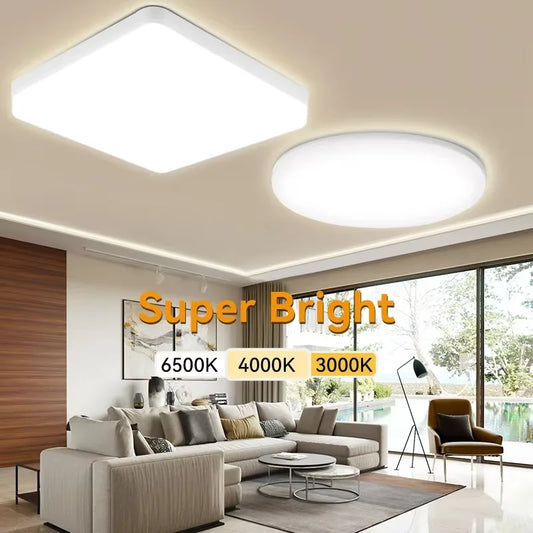 RUNTOIN Ultra-Thin LED Flush Mount Ceiling Light 18W–48W LED Ceiling Light Peaceful Pleasures Health and Wellness