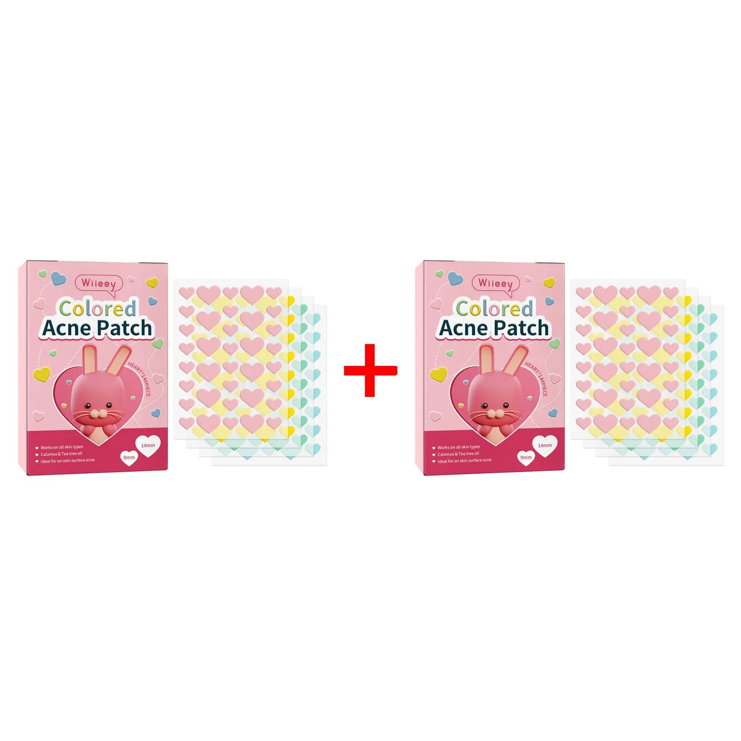 Wiieey Star Acne Patches – Colorful Pimple Stickers 144–288pc