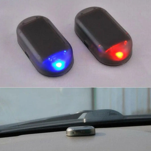 Solar Dummy Car Security Light – LED Simulated Alarm Warning Lamp Dummy Alarm Light Peaceful Pleasures Health and Wellness