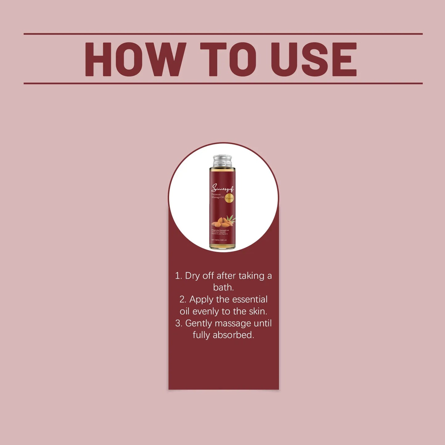 Almond Massage Oil – Moisturizing Daily Skin Hydration
