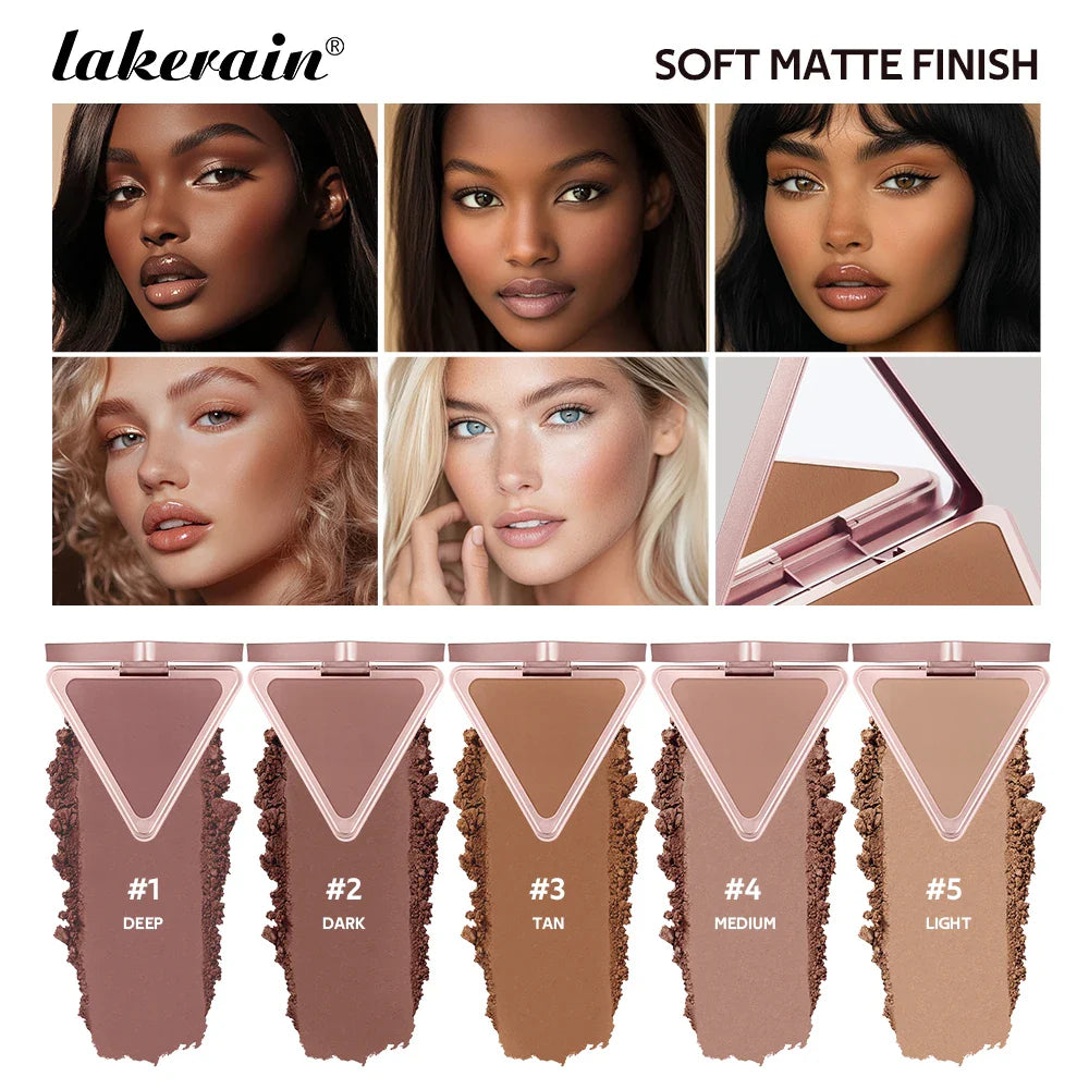 ibcccndc Matte Bronzer Palette – Contour, Blush & Shine Control
