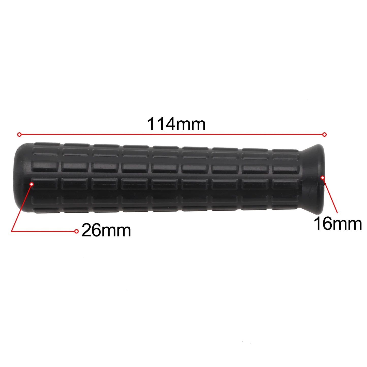 Wheelbarrow Rubber Handles Round Tubes Black Replacement Anti Slip