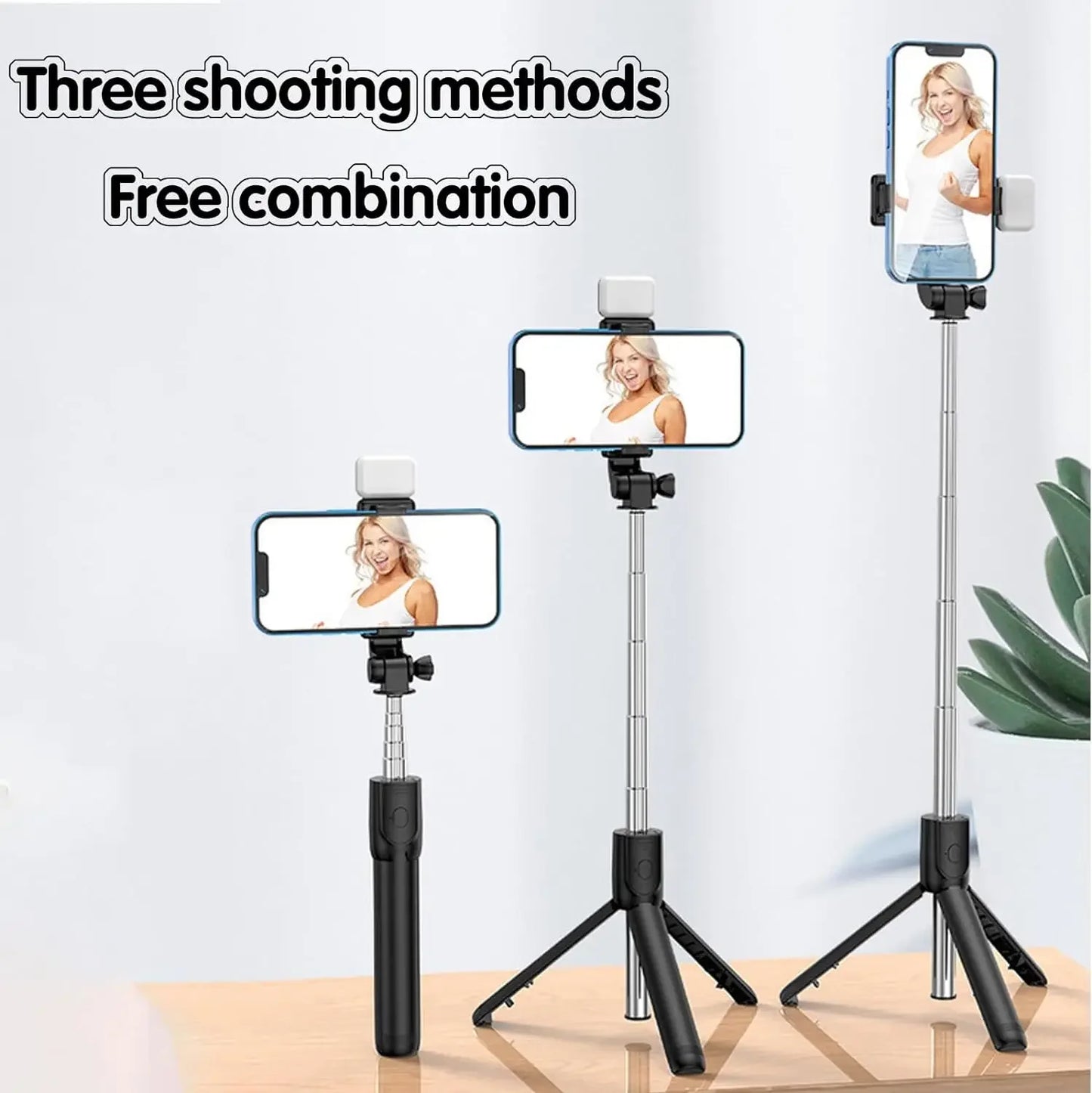 Extendable Selfie Stick Tripod with Phone Tripod for Group Selfies Live Streaming Video Recording Compatible with All Cellphones Peaceful Pleasures Health and Wellness