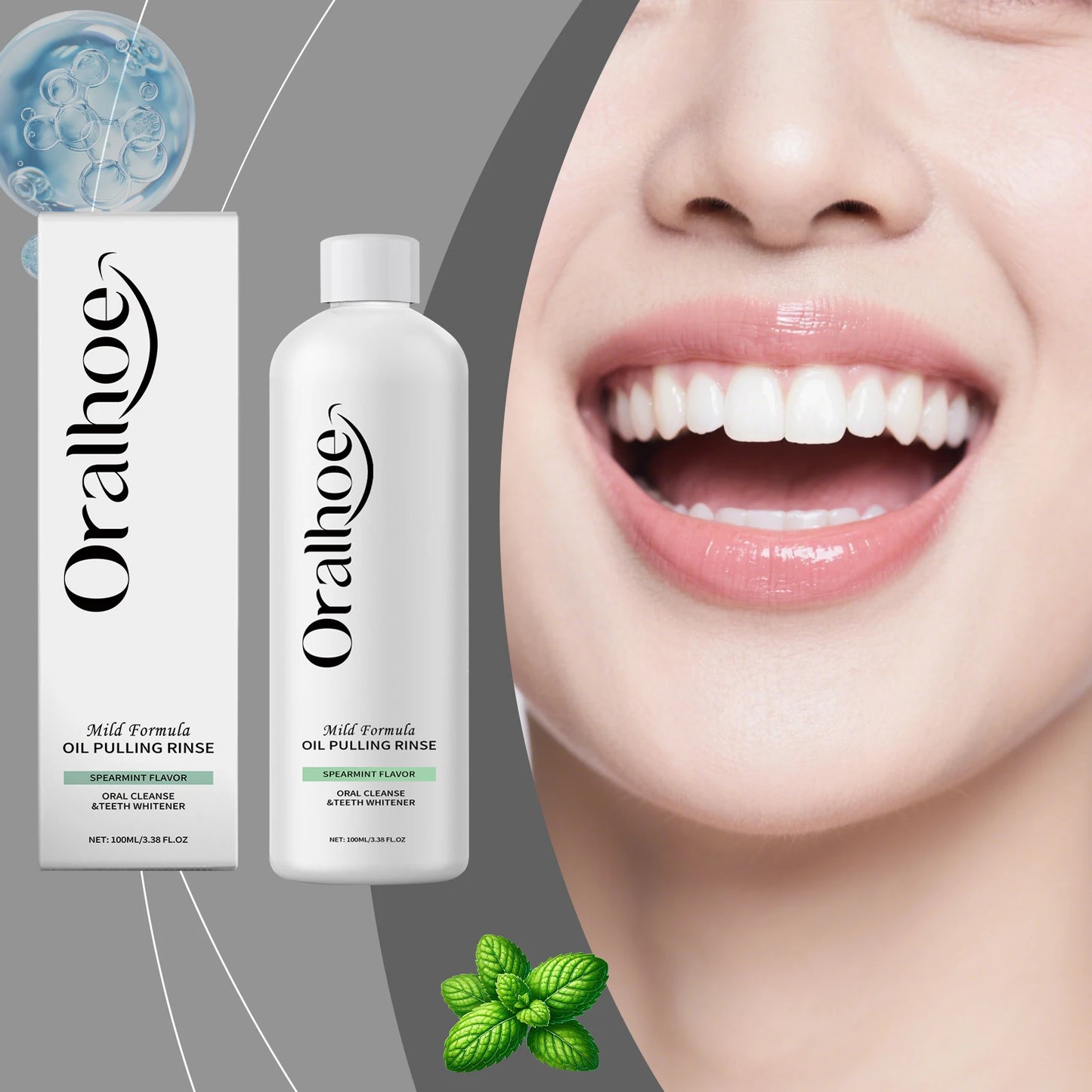 Oralhoe Mint Mouthwash – Fresh Breath, Gentle & Portable