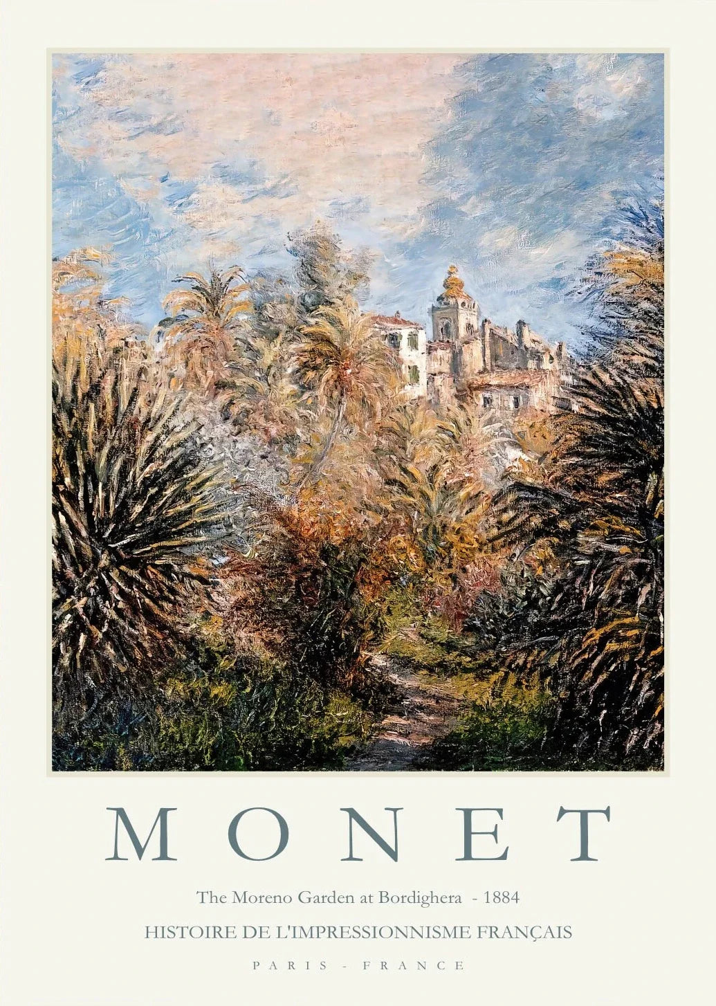 Claude Monet Abstract Landscape Canvas Wall Art | Unframed Print