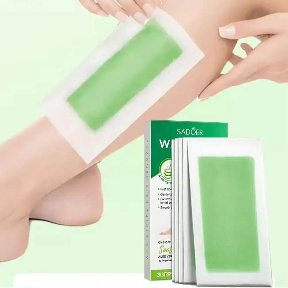 Hair Removal Wax Strips – Face, Body & Bikini, 10ct Peaceful Pleasures Health and Wellness