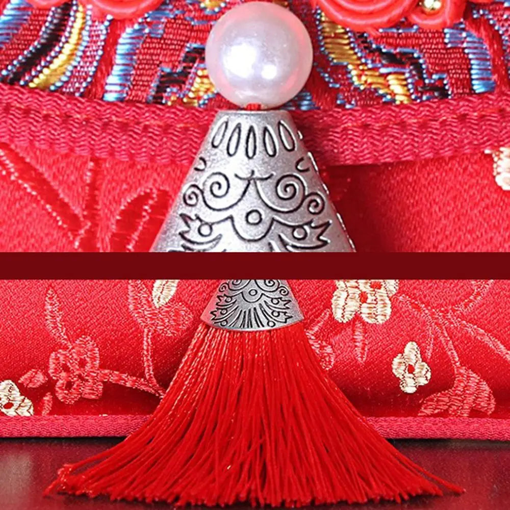 Embroidered Silk Red Envelope Gift Bag – New Year & Wedding