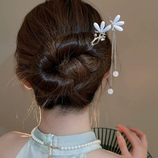 Alloy Hanfu Matching Hair Sticks New-Chinese Style Hair Stick for Holiday Party Hair Accessories Peaceful Pleasures Health and Wellness
