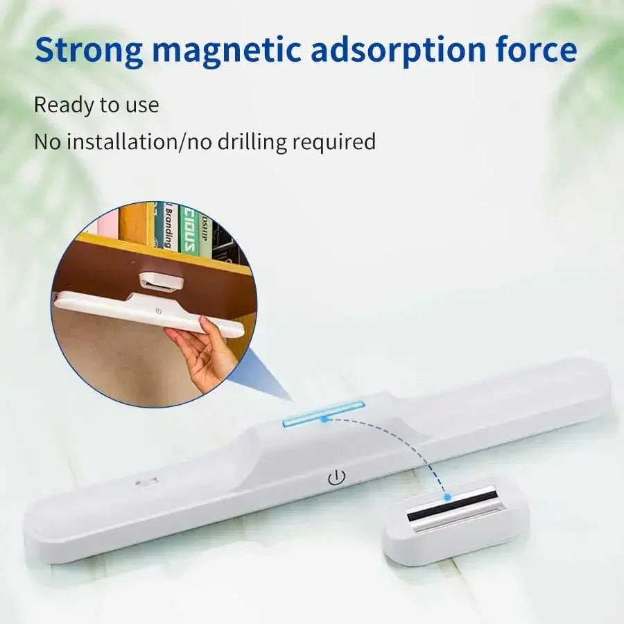 LED Vanity Mirror Light USB Rechargeable Dimmable Magnetic Lamp