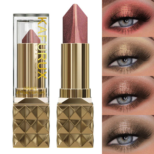 KAFURUX Waterproof Dual-Tone Eyeshadow Stick – Shimmer Brown Eyeshadow Pencil Oasis Select