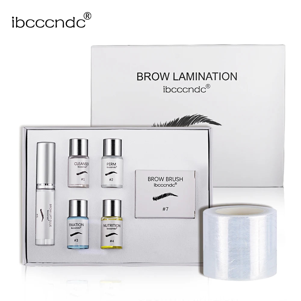Brow Lamination Kit Semi-permanent Brow Lift Extension Kit Brow Lash Lift Brow Lamination Eyelash Lifting Perming Lashes Makeup Peaceful Pleasures Health and Wellness 1 set