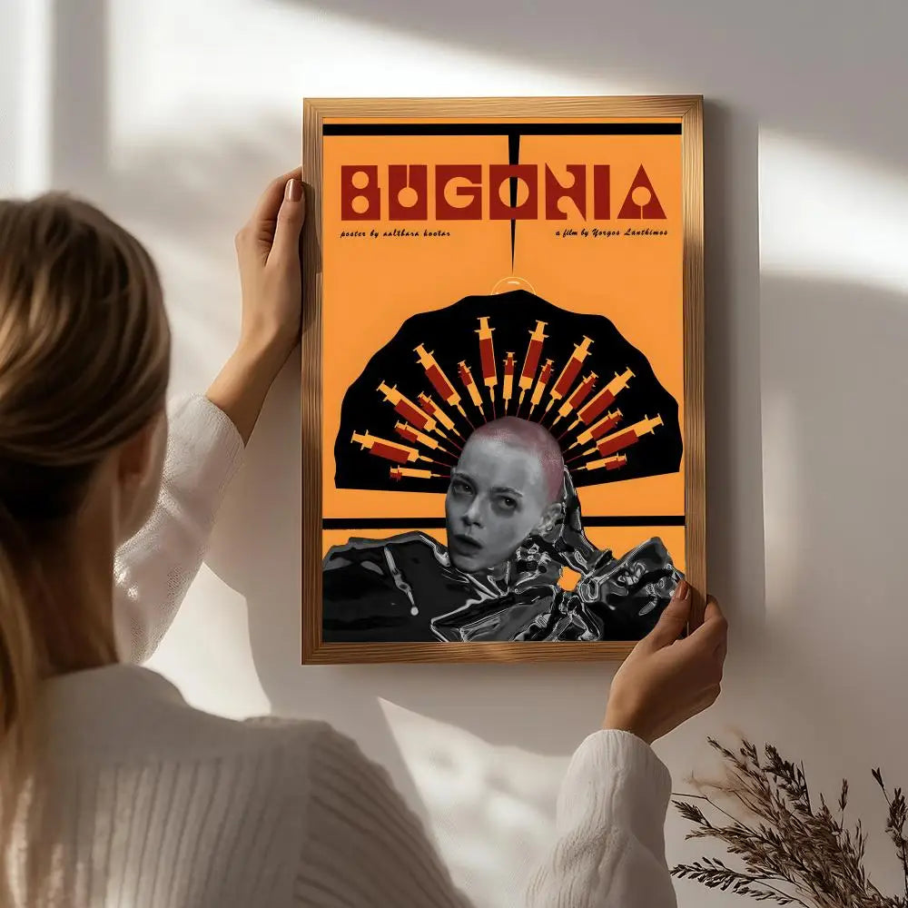 Character B-Bugonia Poster HD Self Adhesive Waterproof Wall Art Ideal for Home Office Dorm Bedroom Great Gift Peaceful Pleasures Health and Wellness White1 30X40cmNoframe