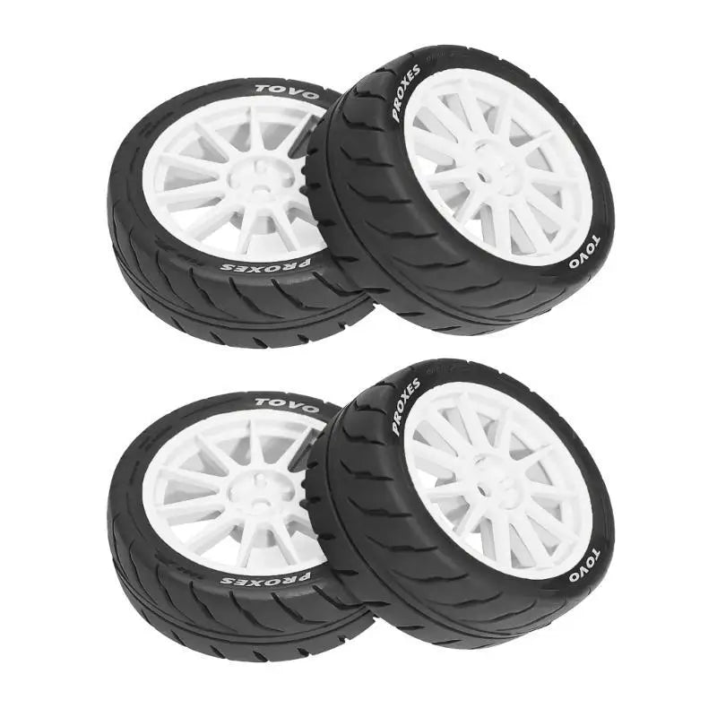 RC Beadlock Wheel Tires 1/10 Scale Crawler 4PCS Rubber Set