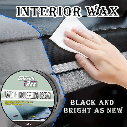 Car Plastic Restorer & Crystal Wax – Bumper, Trim & Leather Plastic Renovation Wax Oasis Select
