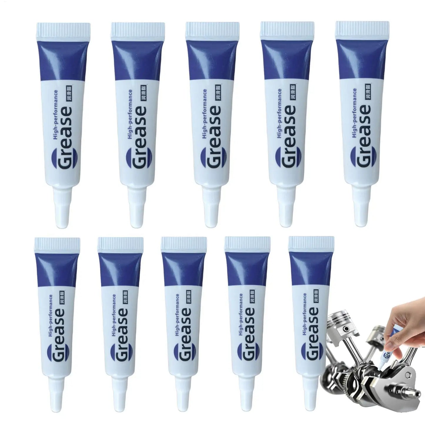 10-Pack Silicone Grease Lubricant for O-Rings, Valves & Seals Silicone Grease Lubricant Peaceful Pleasures Health and Wellness