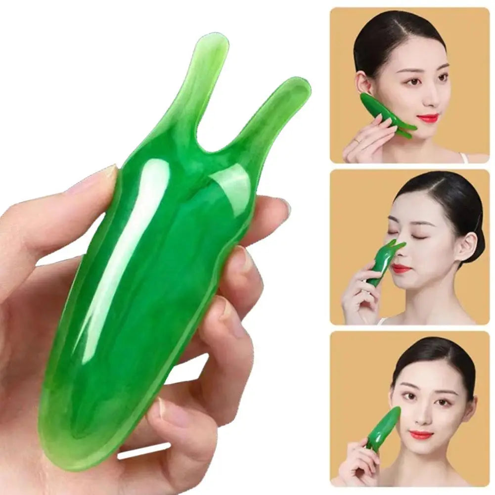 Eelhoe Y-Shape Resin Gua Sha Face Lifting Massager – Facial Scraping Tool for Nose, Face & Body Massage Peaceful Pleasures Health and Wellness