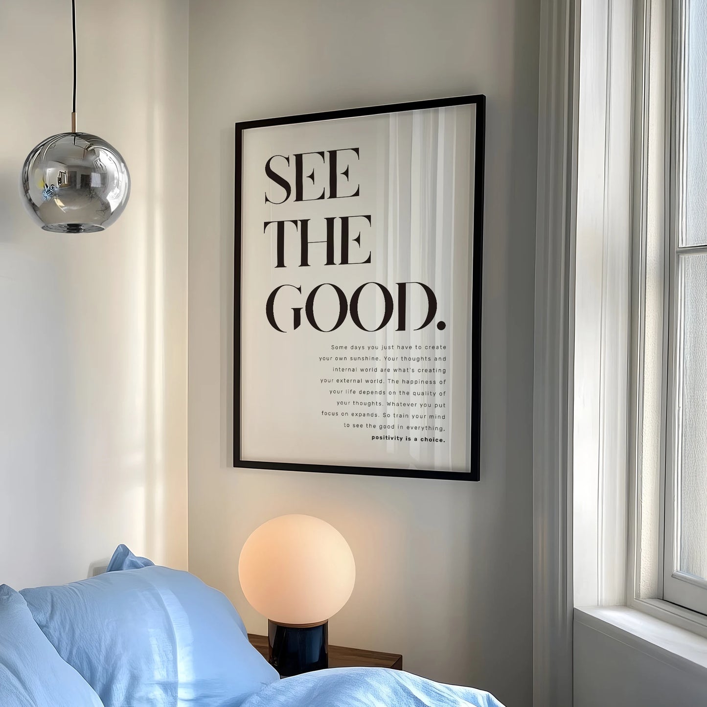 "See The Good" Inspirational Quote Canvas Wall Art Print