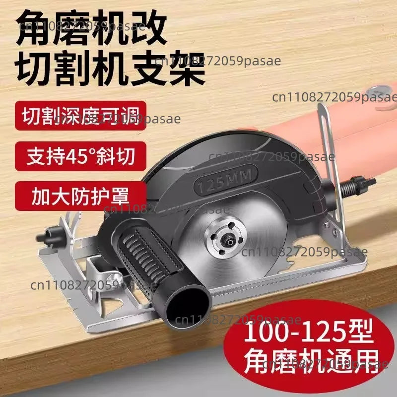 Angle Grinder to Circular Saw Adapter | 0–45° Wood Cutter