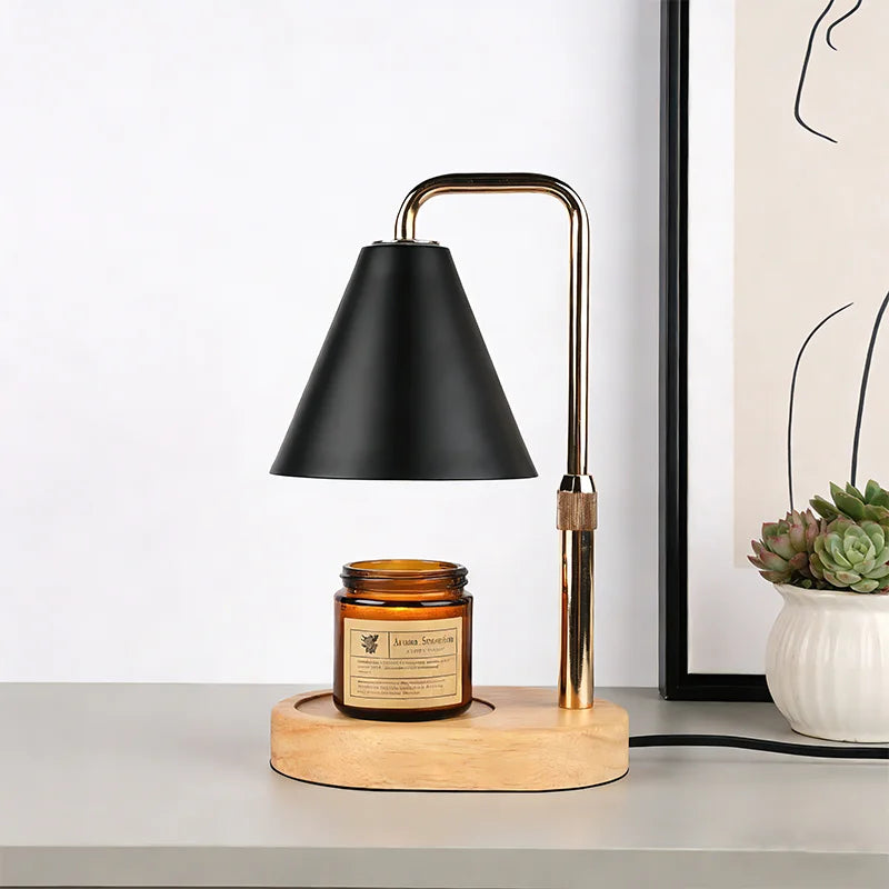 RUNTOIN Dimmable Candle Warmer Lamp | Black Wax Melt Warmer