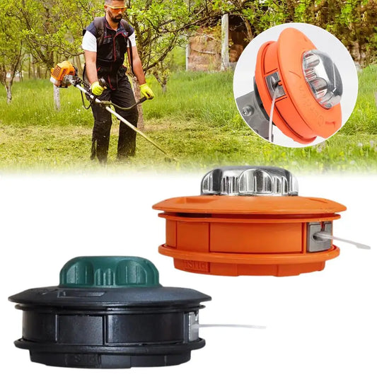 M10 Aluminum Nylon Bump Spool Grass Trimmer Head with 2-Line Cutter Peaceful Pleasures Health and Wellness