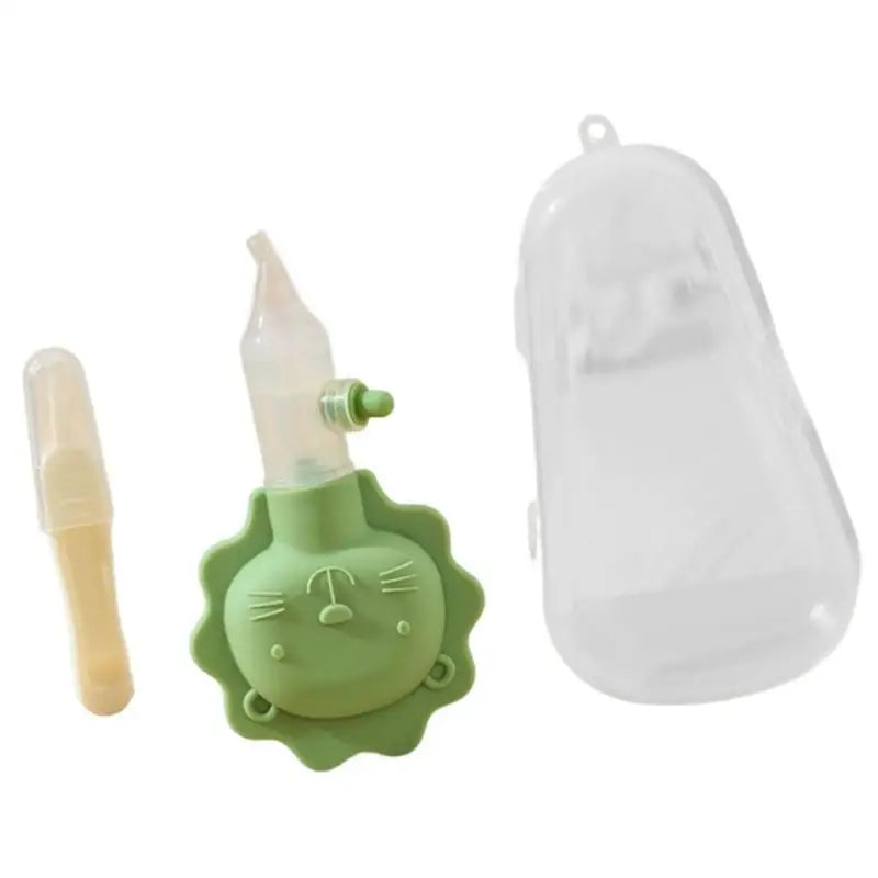 Silicone Baby Nasal Aspirator with Storage Box & Tweezers