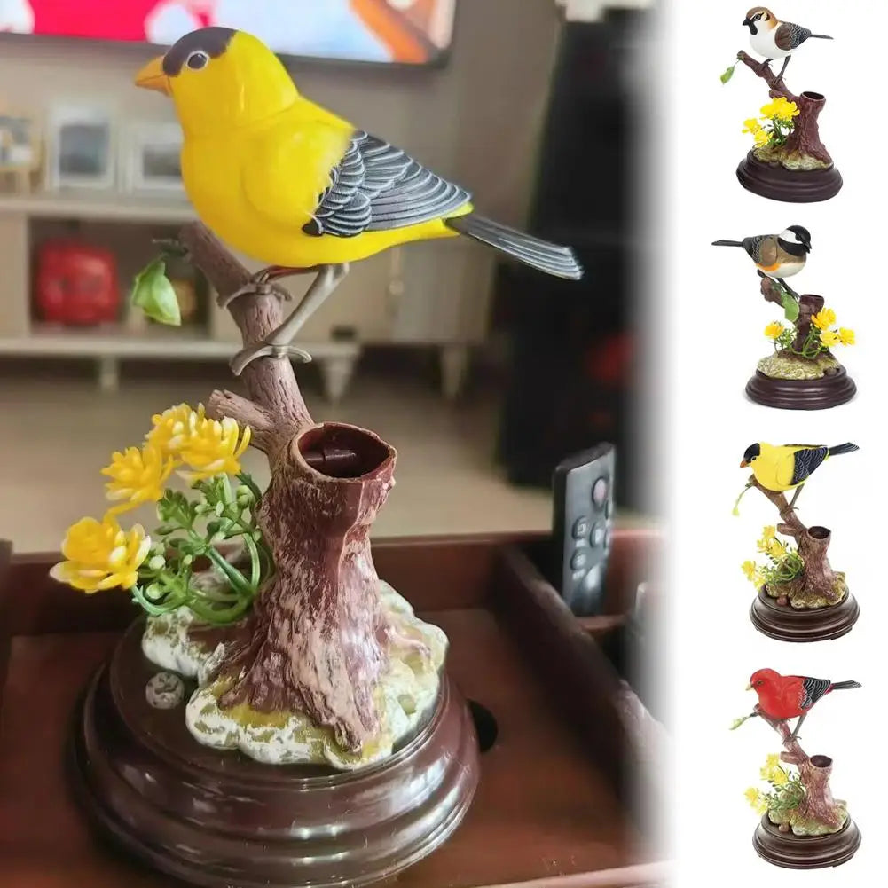 Simulation Voice Control Little Bird Creativity Cute Decorative Item