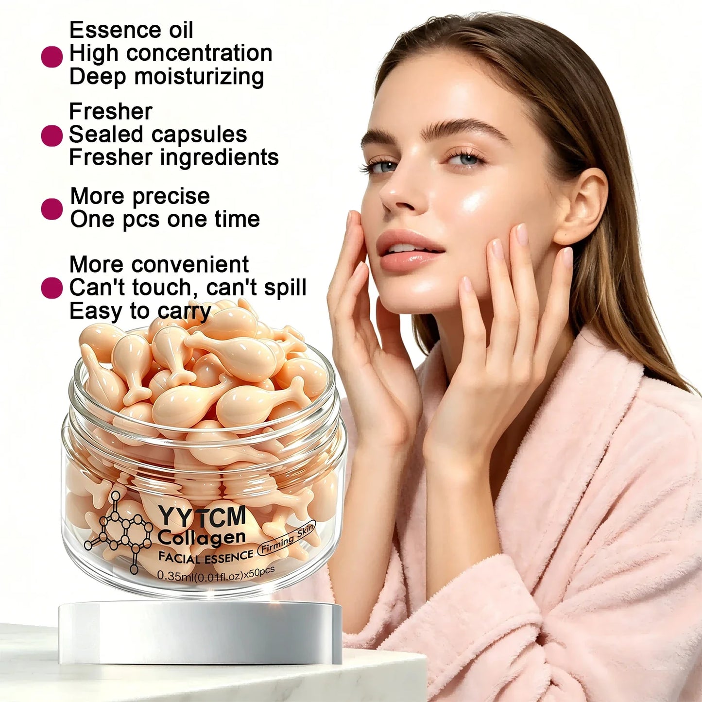 Collagen Capsule Serum – Firming, Moisturizing Face Essence
