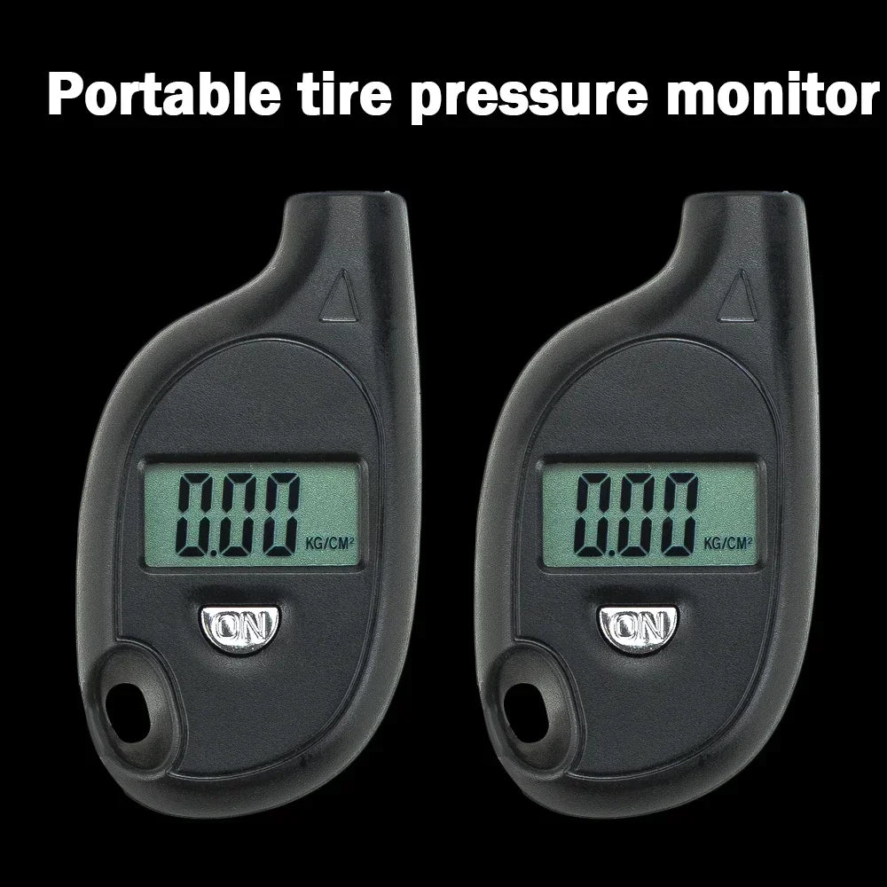 Portable Keychain Tire Tyre Wheel Air Pressure Gauge Tester Digital LCD 5-100 PSI Procession Digital Tire Pressure Monitor Test Peaceful Pleasures Health and Wellness