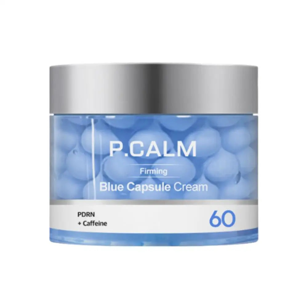 50ml Korean P.CALM PDRN Caffeine Blue Capsule Firming Cream Brand Skin-renewal Smooth Moisturizer Original Capsule Facial Cream Peaceful Pleasures Health and Wellness 1pcs