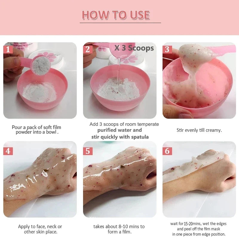 650g Hydro Jelly Mask Powder – Hyaluronic Acid & Rose Face Mask