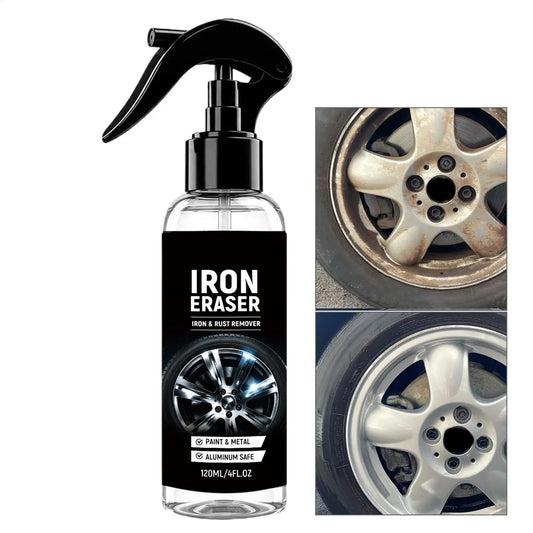 120ml Car Wheel Iron Remover Spray | Brake Dust & Rust Cleaner Wheel Iron Remover Spray Peaceful Pleasures Health and Wellness 120ml