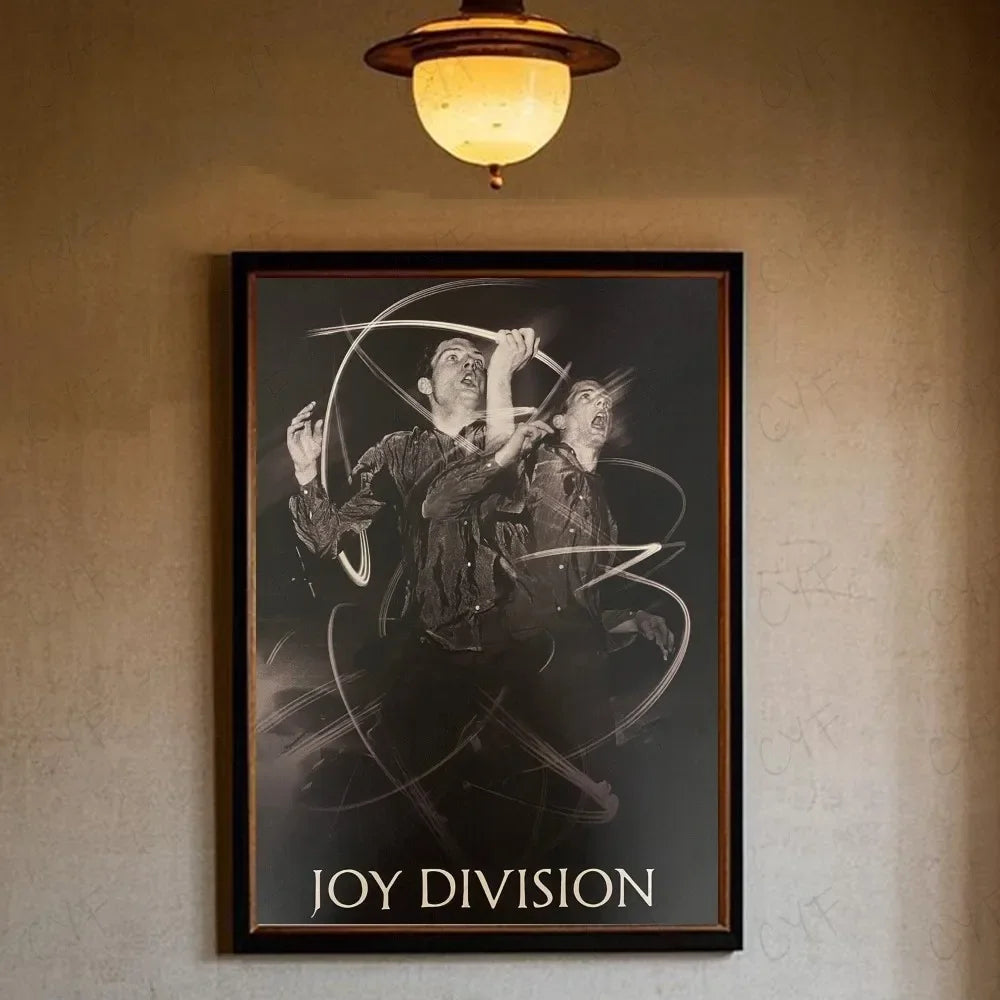 Joy Division British Post Punk Band Canvas Poster Minimalist Aesthetic Wall Art Print Modern Living Room Home Decor Peaceful Pleasures Health and Wellness z11 20x30cm Unframed