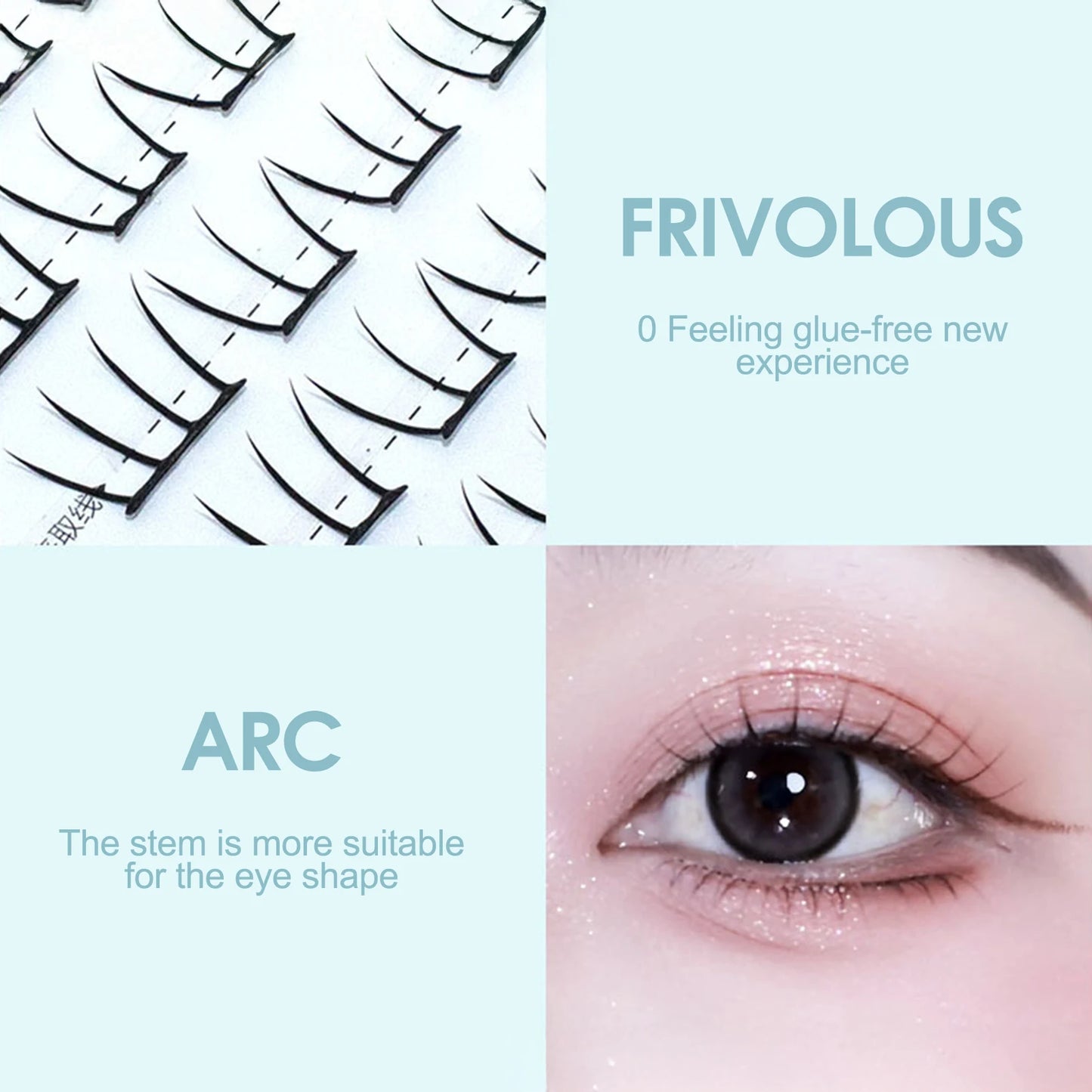 C Curl Anime Lash Clusters | Wispy Fluffy False Eyelashes
