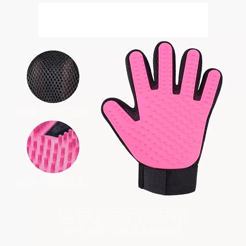 Silicone Pet Grooming Gloves for Cats & Dogs | Bath Brush