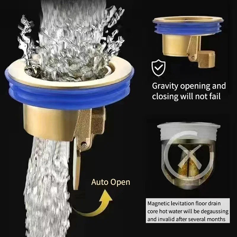 Brass Floor Drain Core – Odor-Blocking & Insect-Proof Stopper