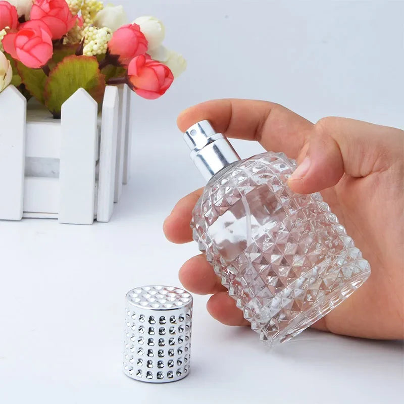 30/50ML Travel Perfume Atomizer 1/3Pcs Pineapple Shape Dispenser Refillable Transparent Spray Bottles Portable Travel Bottles Peaceful Pleasures Health and Wellness
