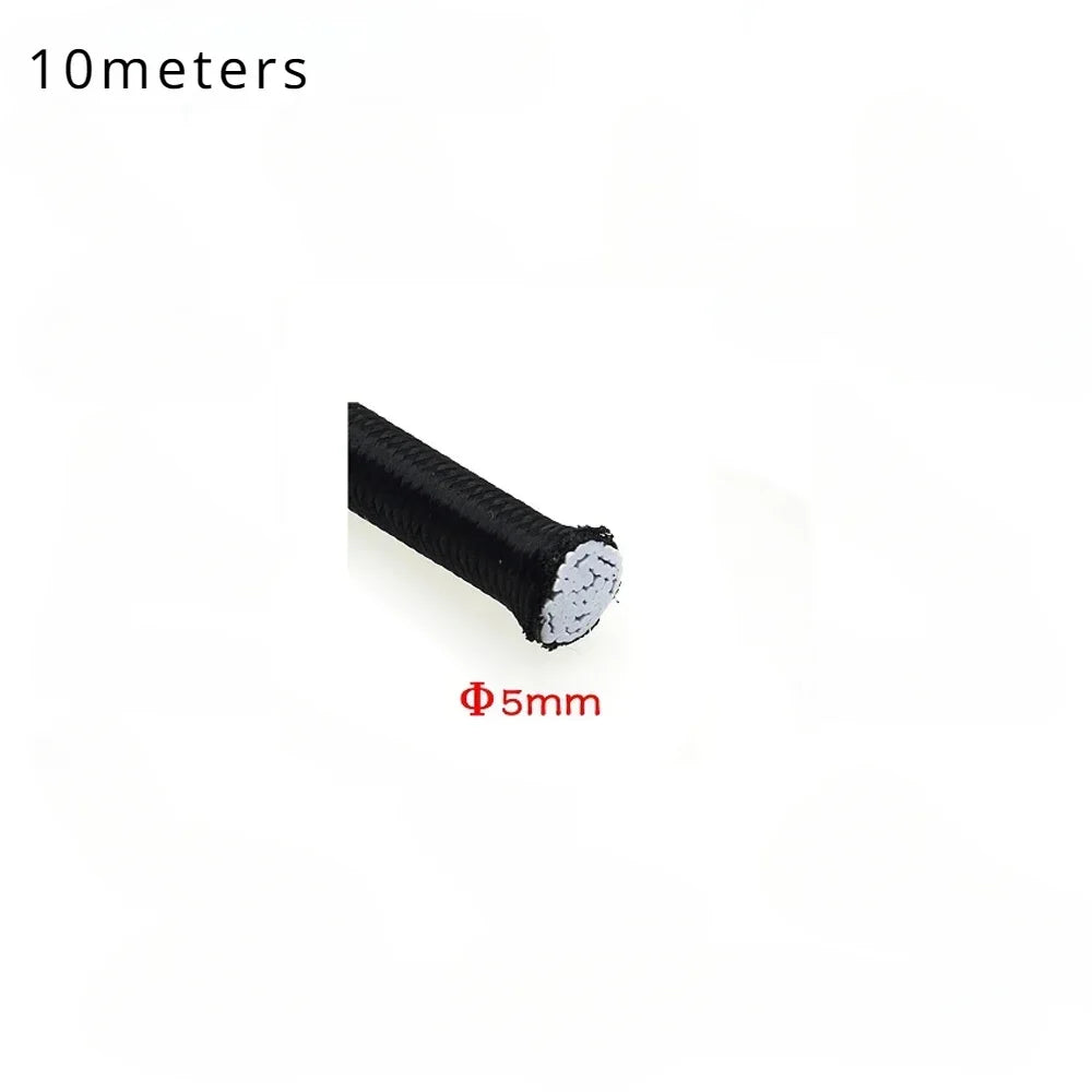 DIY Rubber Bands Elastic Band Sewing Accessories Clothing Straps Elastics Rope Black Crafts High Quality 3/4/5/6/8MM Apparel Peaceful Pleasures Health and Wellness 5mmx10m 10m 3-8mm