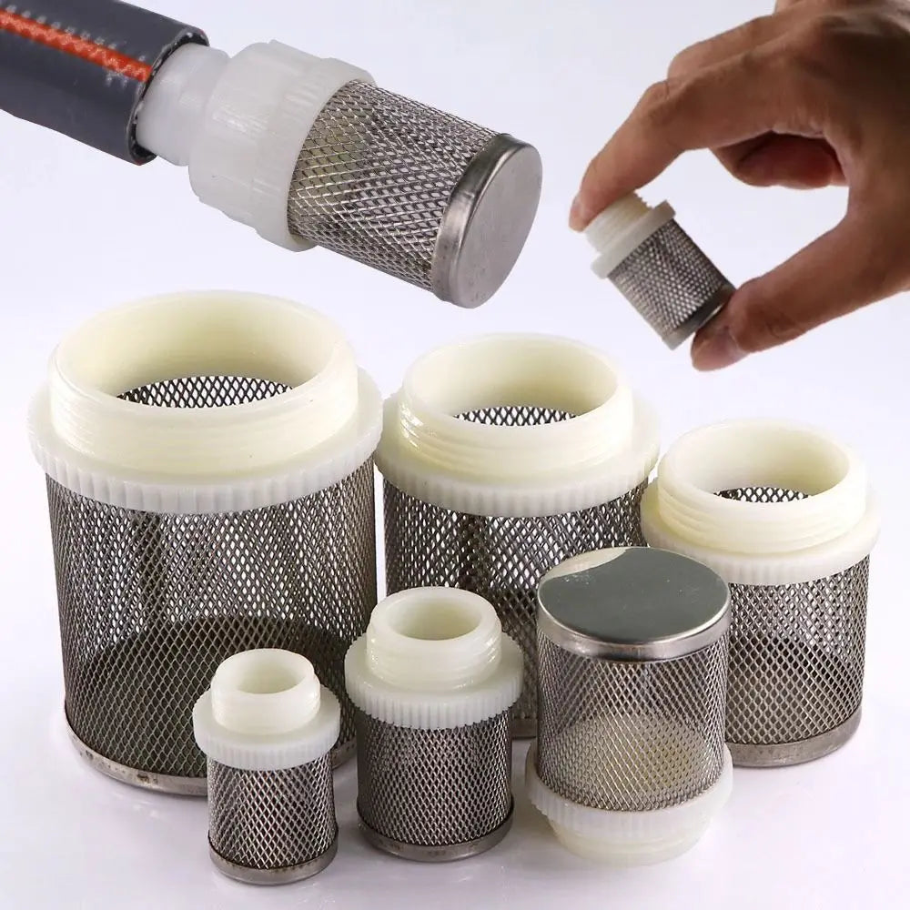 304 Stainless Steel Mesh Hose Filter 1/2" 3/4" 1" Water Pump